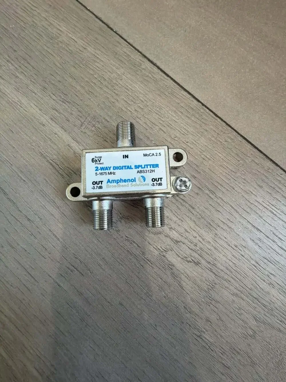 Amphenol 2-Way Digital Splitter MoCA 2.5 ABS312H
